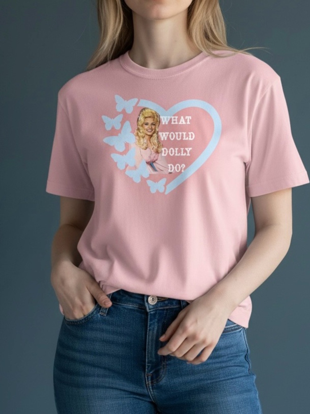 Pink what would Dolly do? Dolly Parton t shirt